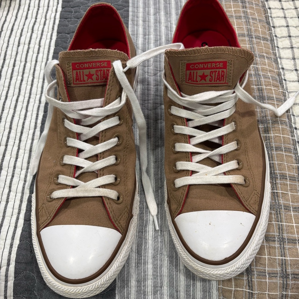 Converse Brown and White Classic Sneakers